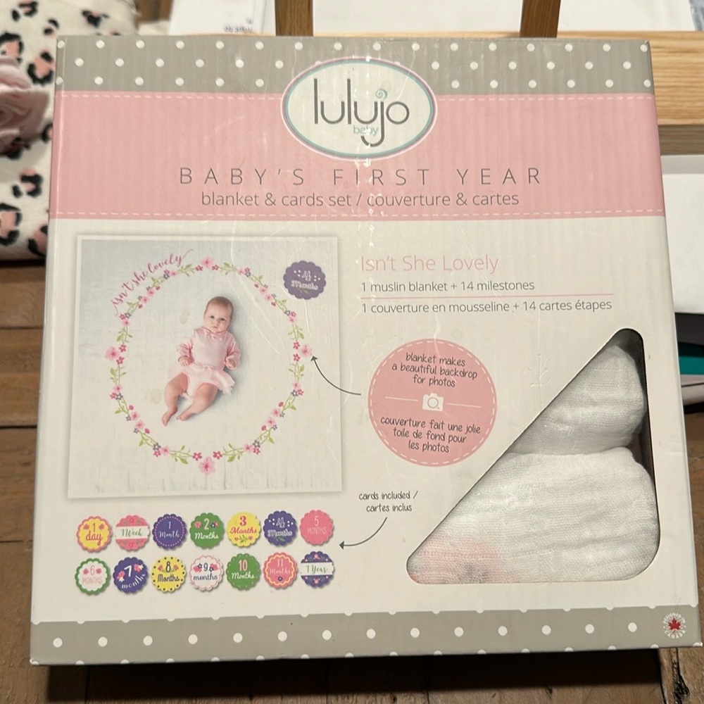 Baby’s First Year Milestone Blanket-Baby Girl